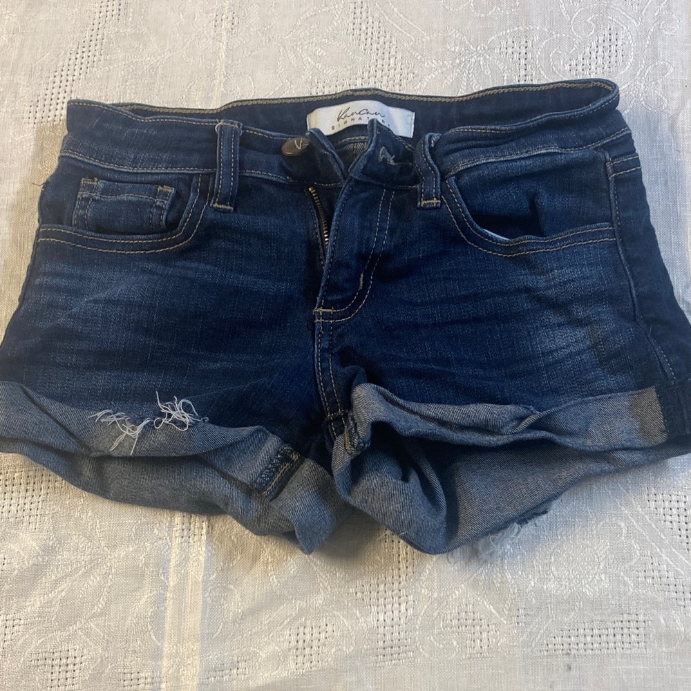 KanCan Signature Blue Denim Shorts. Size 23.